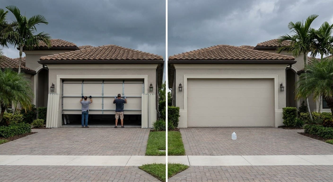 Two families, two different lives