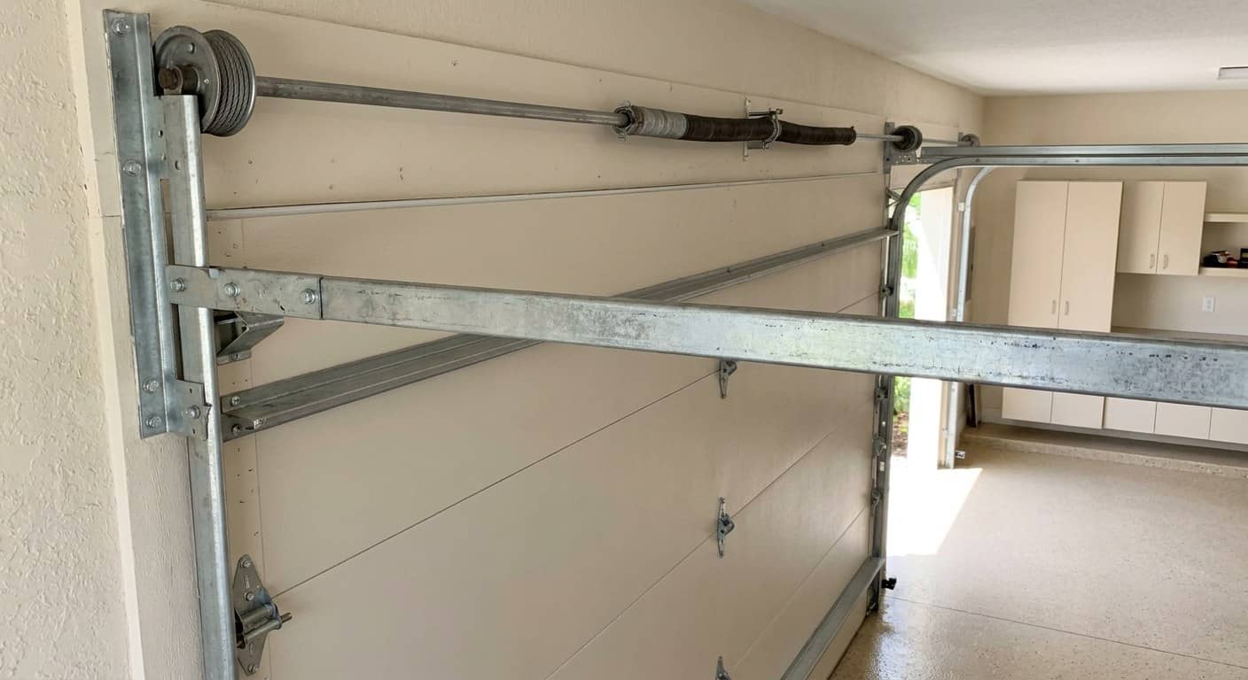 Refuerzo de acero galvanizado atornillado en horizontal por dentro de una seccion